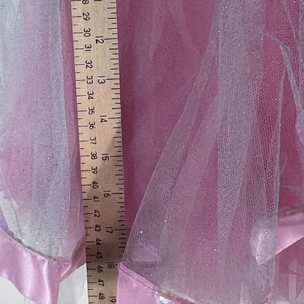 Girls Aqua Pink‎ Sequin Tutu Dance Leotard Dress Flower Detail Size CSM E938